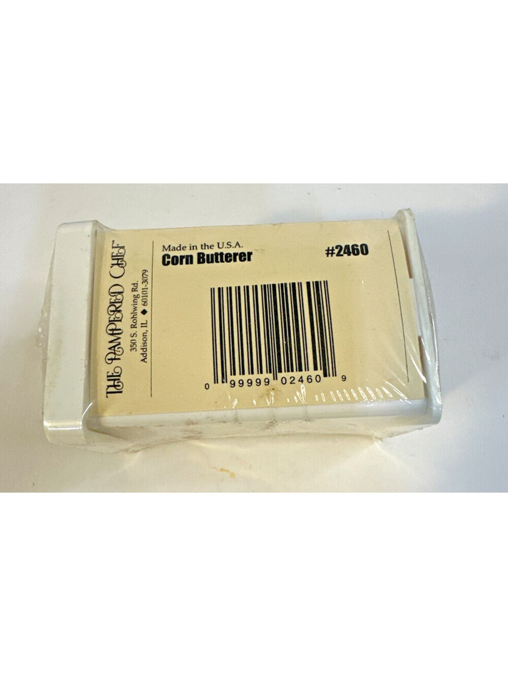 OLD STOCK 2000 PAMPERED CHEF #2460 Corn Butterer Tool~Clean~NIP